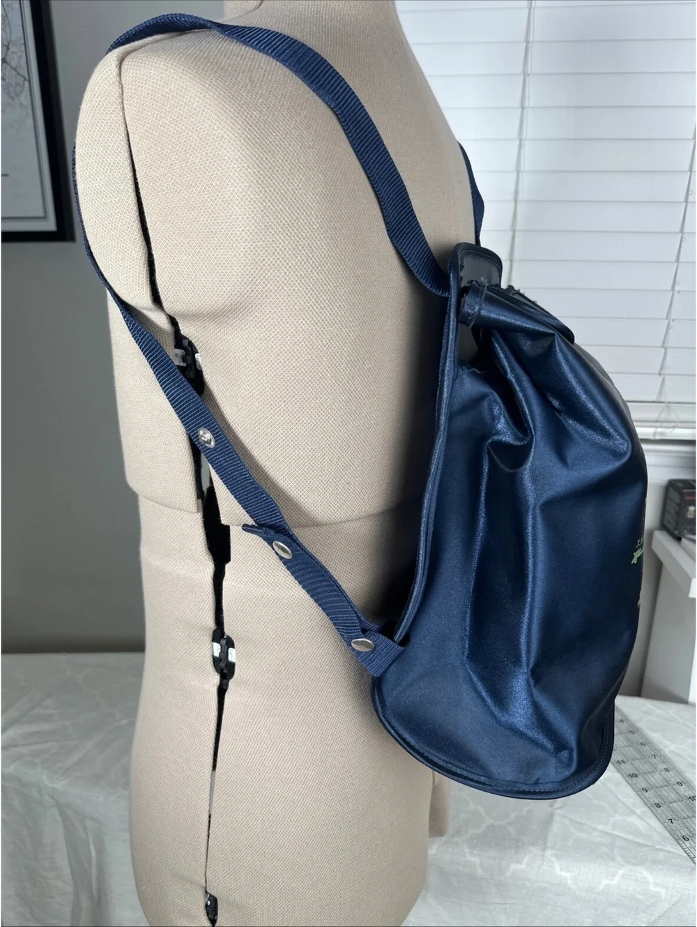 Hermes Voyage en Terre d’Etoiles Sherpa Backpack Navy Nylon